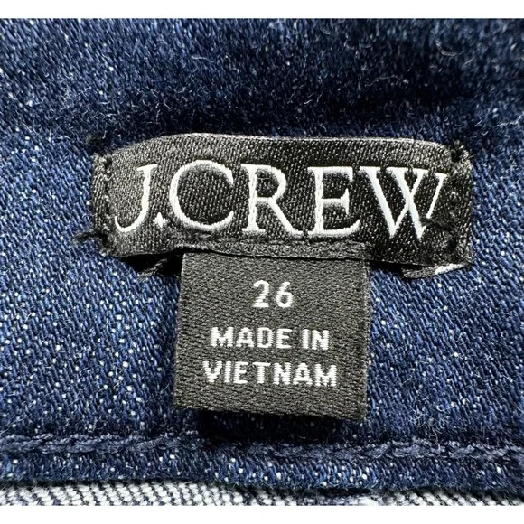 J.CREW RE-IMAGINED Women's 26 Pintuck Skinny Flare Back Zip Night Sky Wash Jeans - Picture 9 of 16